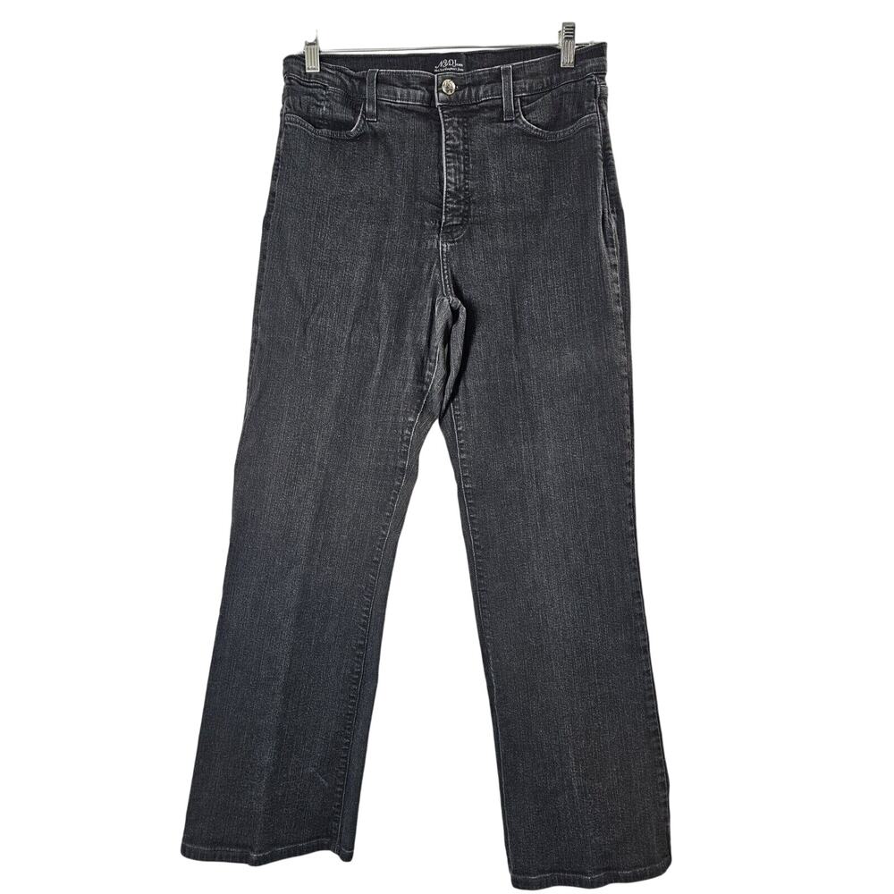 Womens Sz 12 Black High-Rise Bootcut Made in USA Not Your Daughters Jean